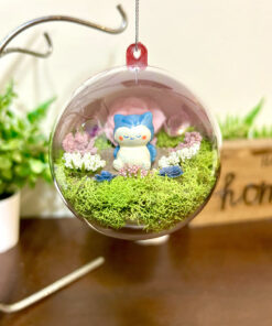 Snorlax Pokeball Terrarium Ornament