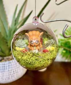 Vulpix Pokeball Terrarium Ornament
