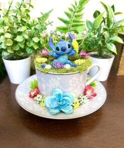 Stitch From Lilo & Stitch Tea Cup Terrarium