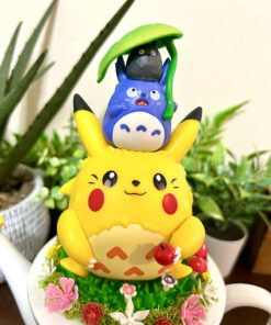 Alternative view of Huge Pikachu Totoro Tea Cup Terrarium