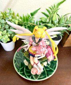 Alternative view of Sailormoon & Chibi Moon from Sailormoon Tea Cup Terrarium