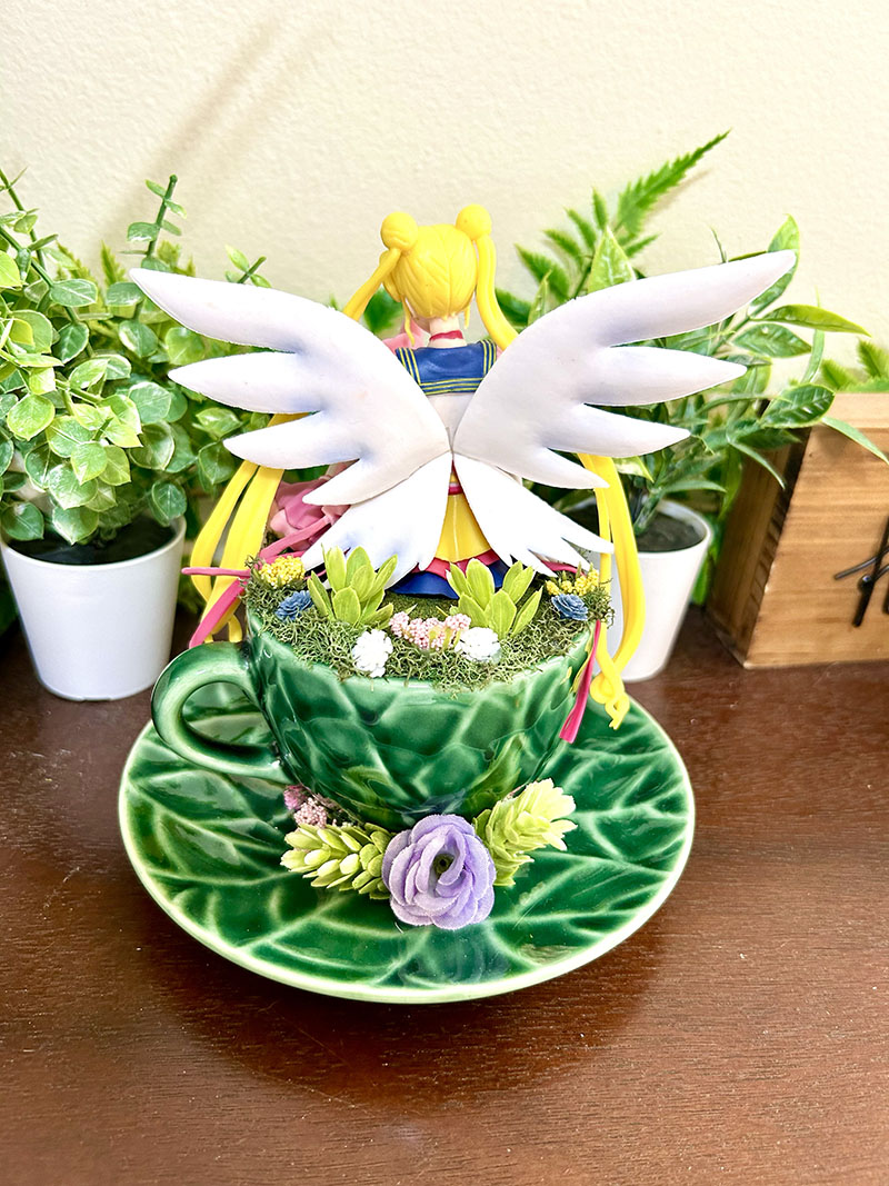 Sailormoon & Chibi Moon from Sailormoon Tea Cup Terrarium - Image 3