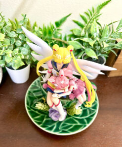 Alternative view of Sailormoon & Chibi Moon from Sailormoon Tea Cup Terrarium