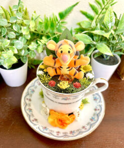 Alternative view of Tigger from Winnie the Pooh Tea Cup Terrarium