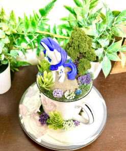 Alternative view of Rarity from My Little Pony Tea Cup Terrarium