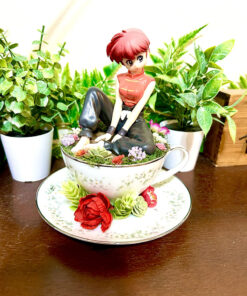 Ranma from Ranma 1/2 Tea Cup Terrarium