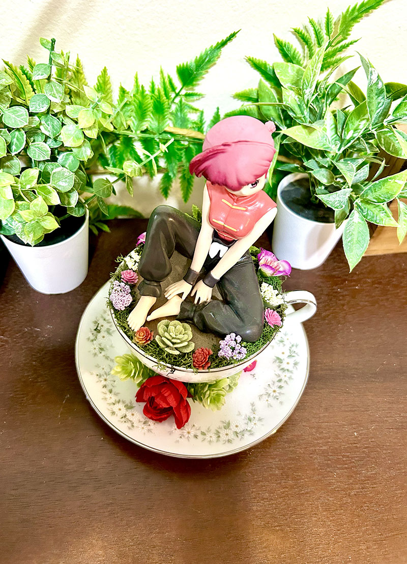 Ranma from Ranma 1/2 Tea Cup Terrarium - Image 2