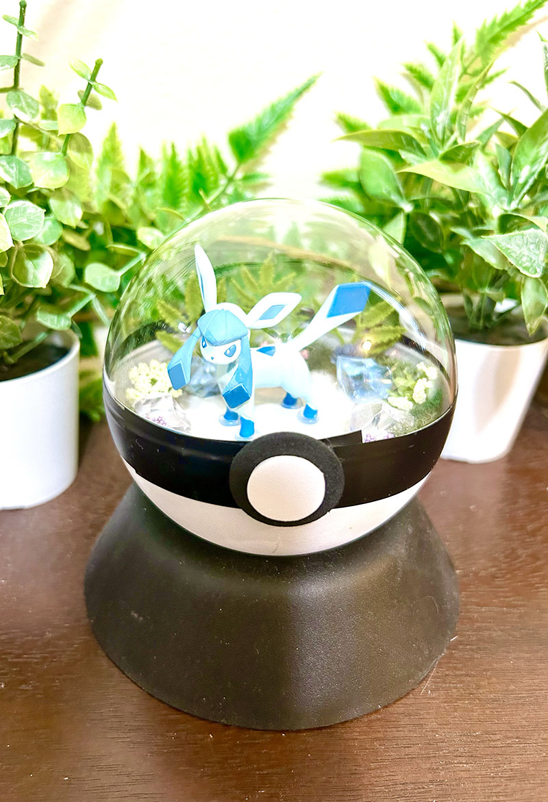 #471 Glaceon Pokeball Terrarium