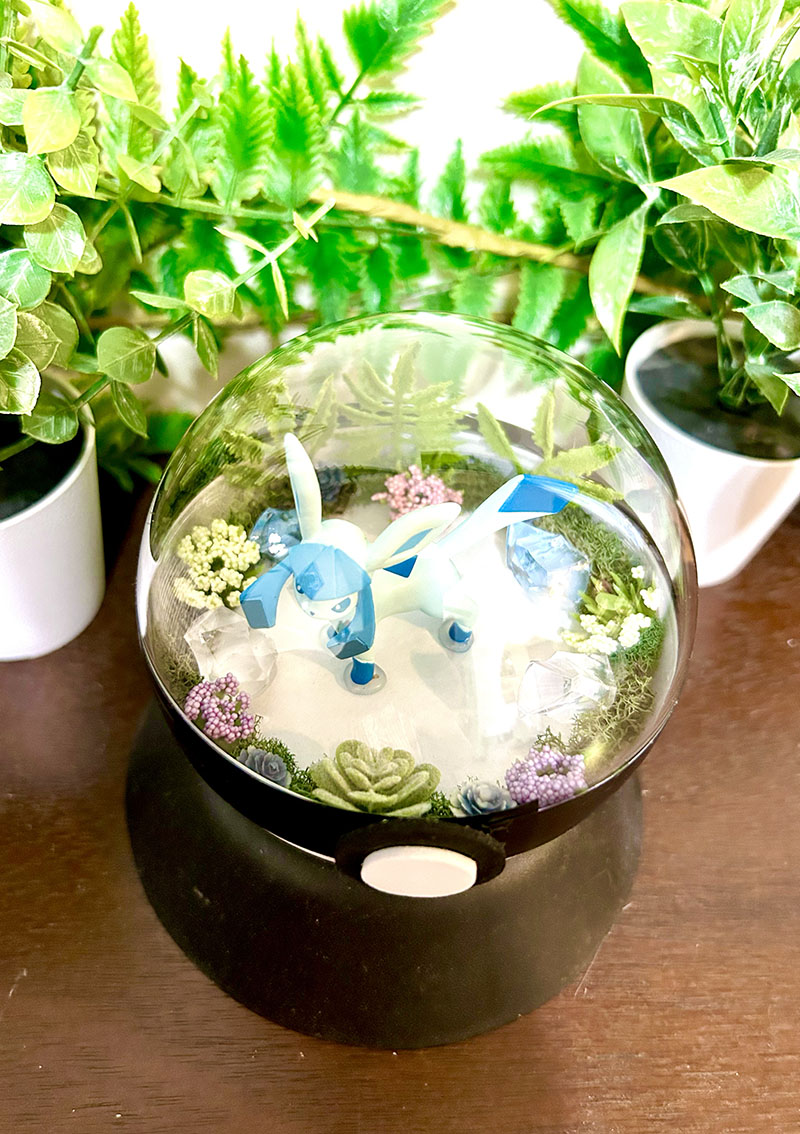 #471 Glaceon Pokeball Terrarium - Image 2