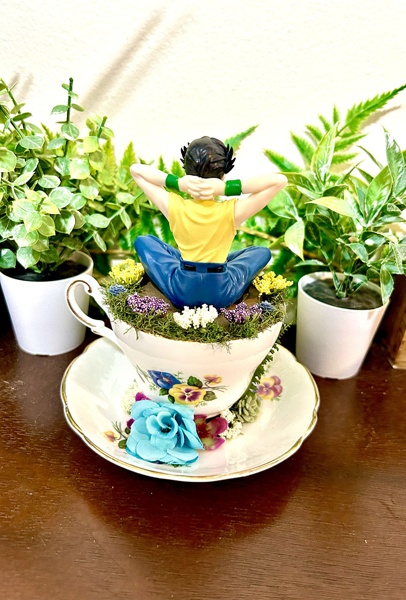 Yusuke From Yu Yu Hakusho Tea Cup Terrarium - Image 3