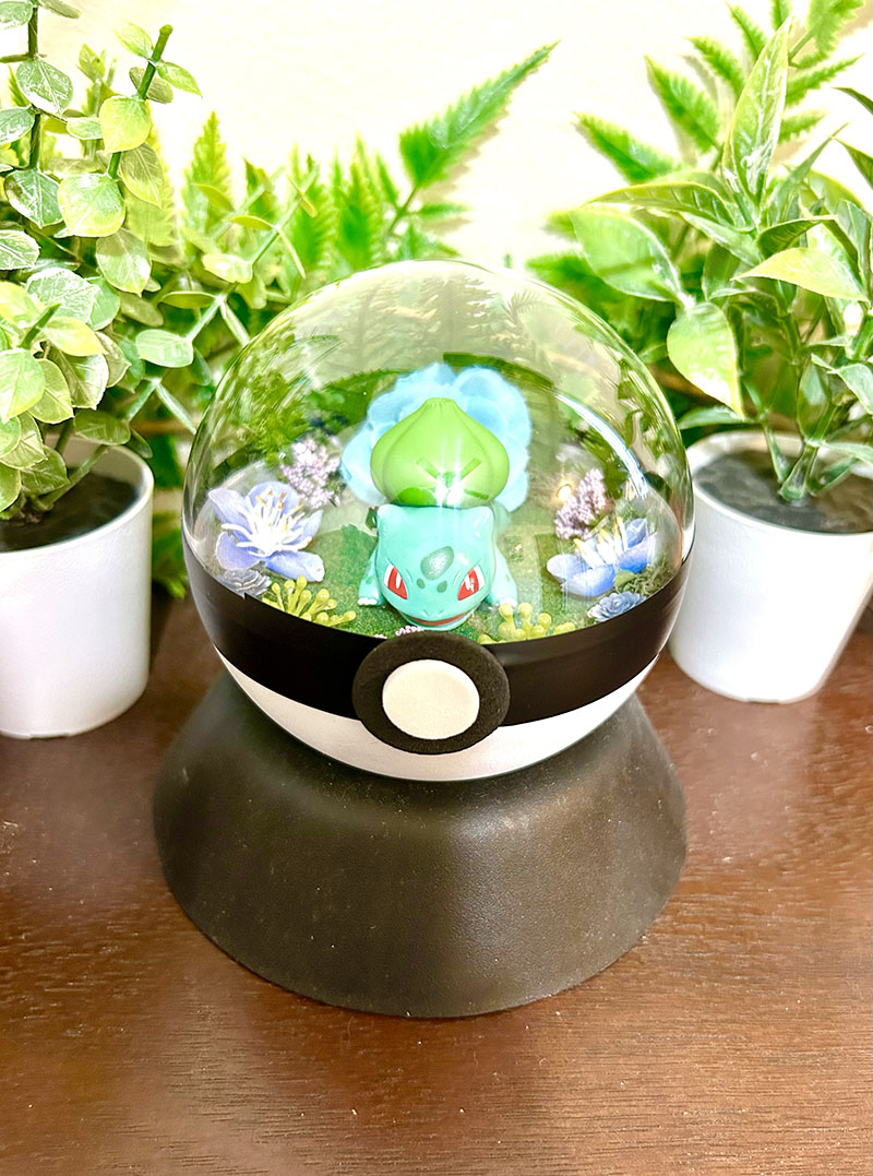 #001 Bulbasaur Pokeball Terrarium