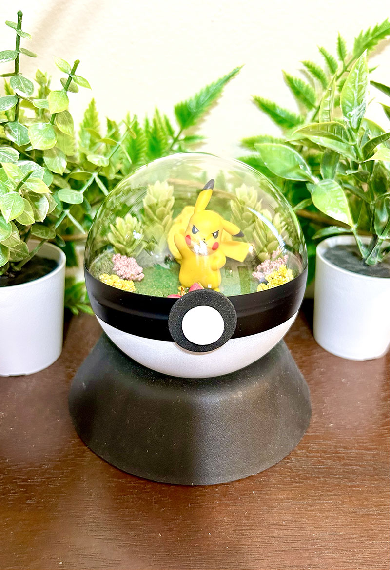 #025 Pikachu Pokeball Terrarium