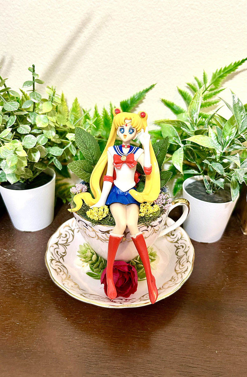 Sailormoon Tea Cup Terrarium