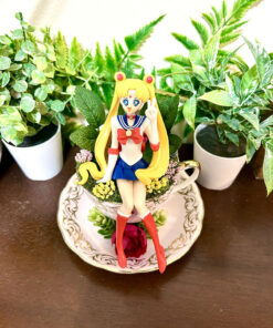 Alternative view of Sailormoon Tea Cup Terrarium