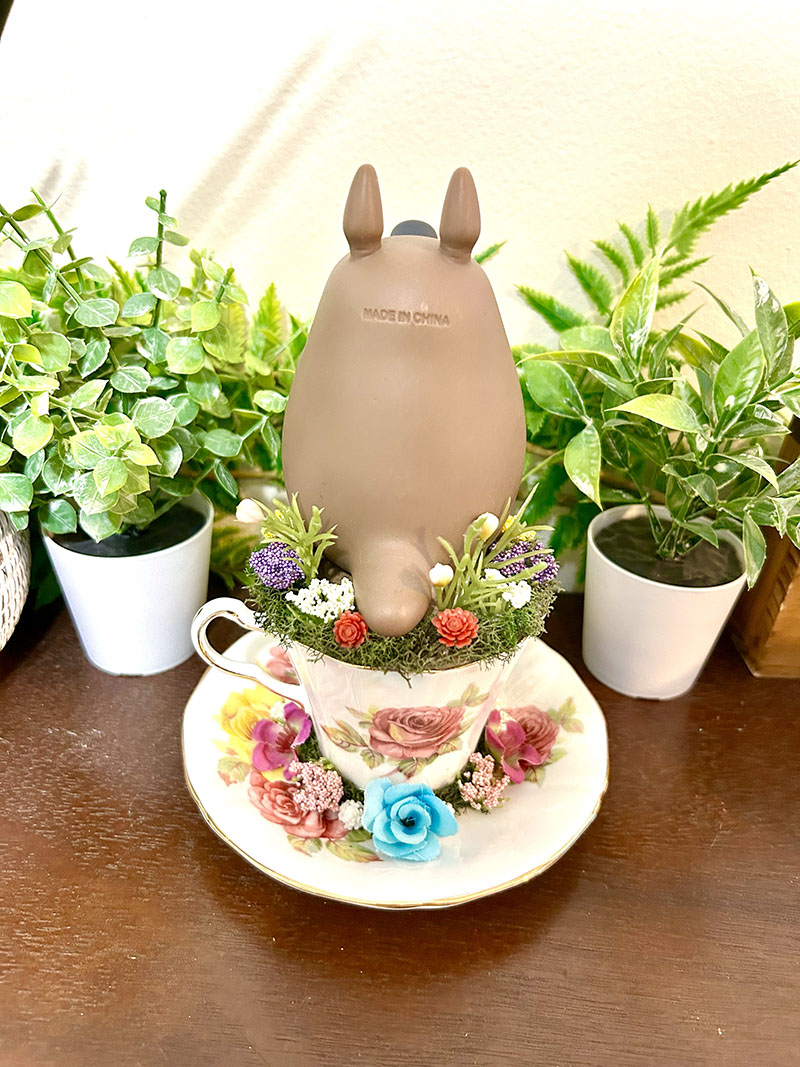 Totoro Tea Cup Terrarium - Image 3